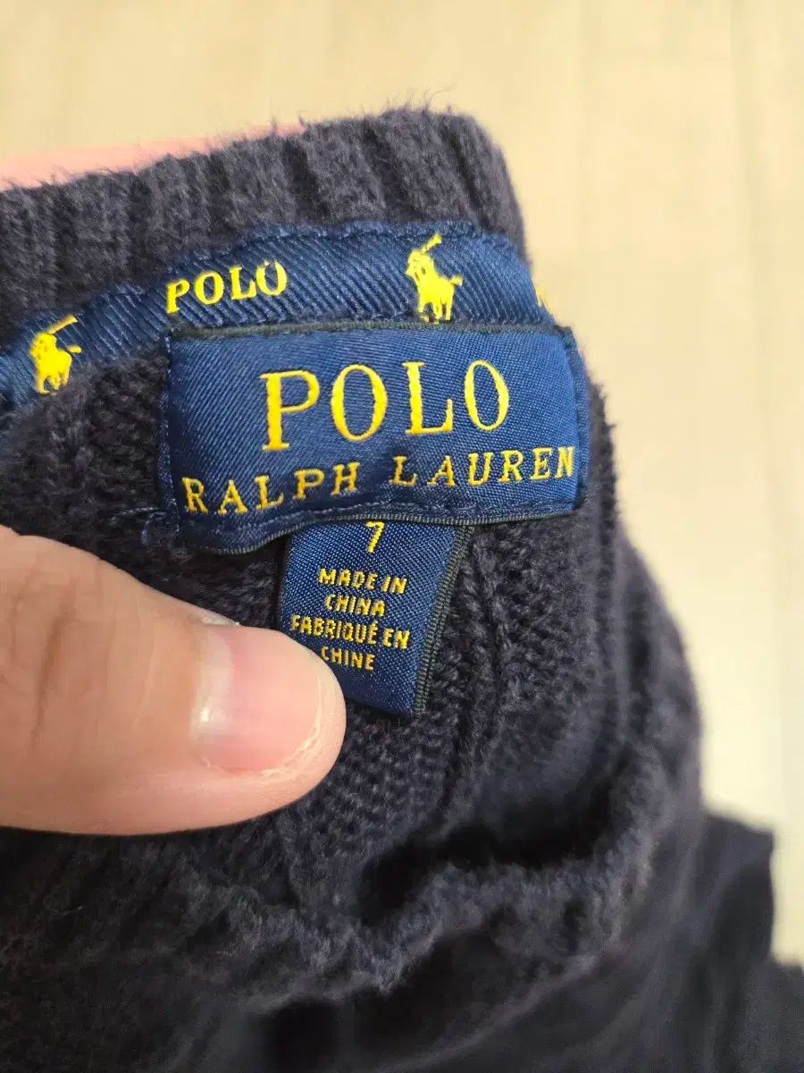 ポロラルフローレン キッズ ケーブル ニット ネイビー 7