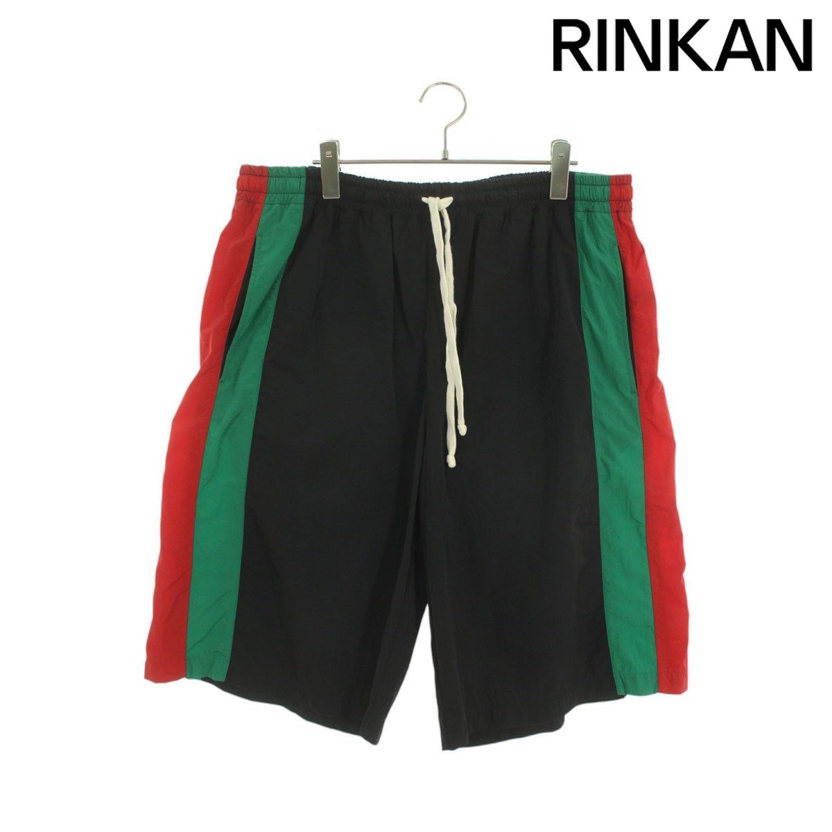 BackChannel ハーフパンツ グッチ 57550 XJBAK サイドラインナイロンハーフパンツ メンズ