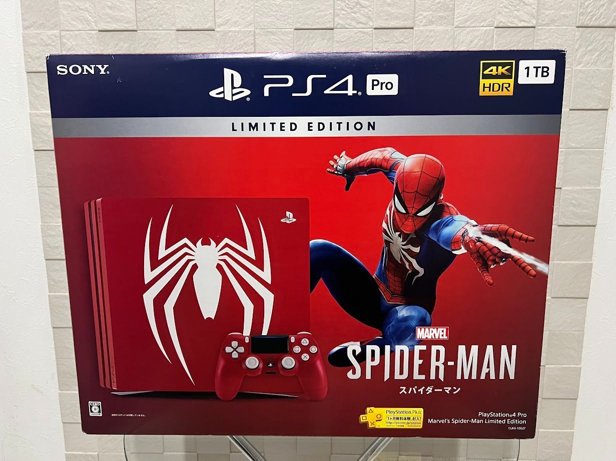限定カラー】PS4 PRO 本体 1TB スパイダーマン・リミテッド 