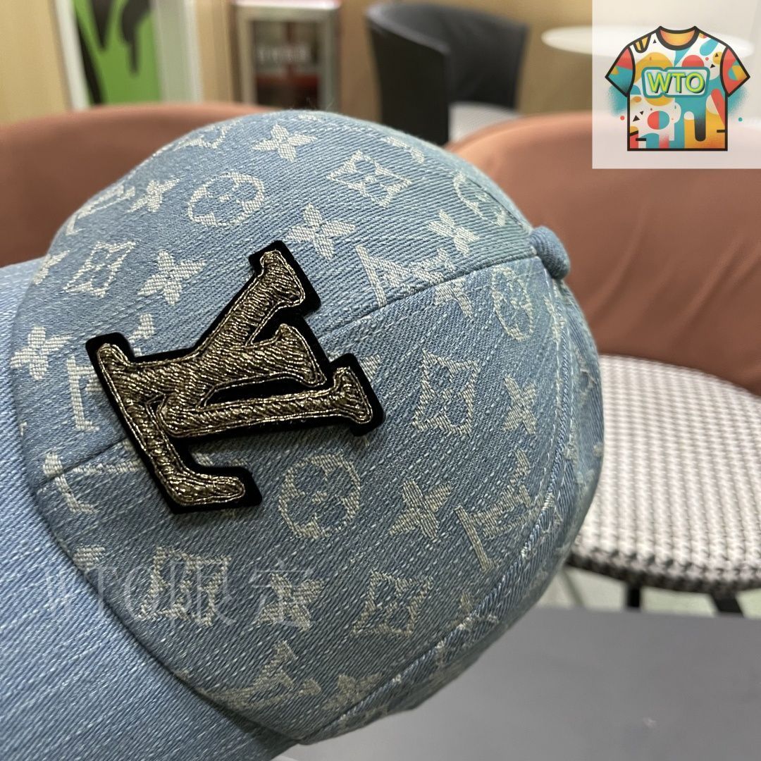 今日特価】LV デニム ベースボールキャップ-1-WTO輸入-DXQ14