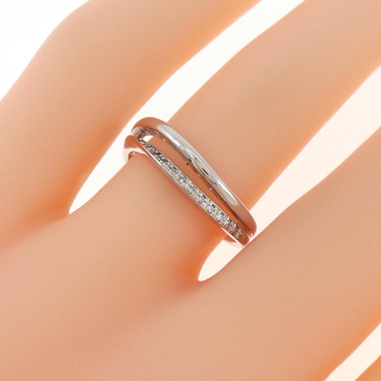 K18WG ダイヤモンド リング 0.07CT