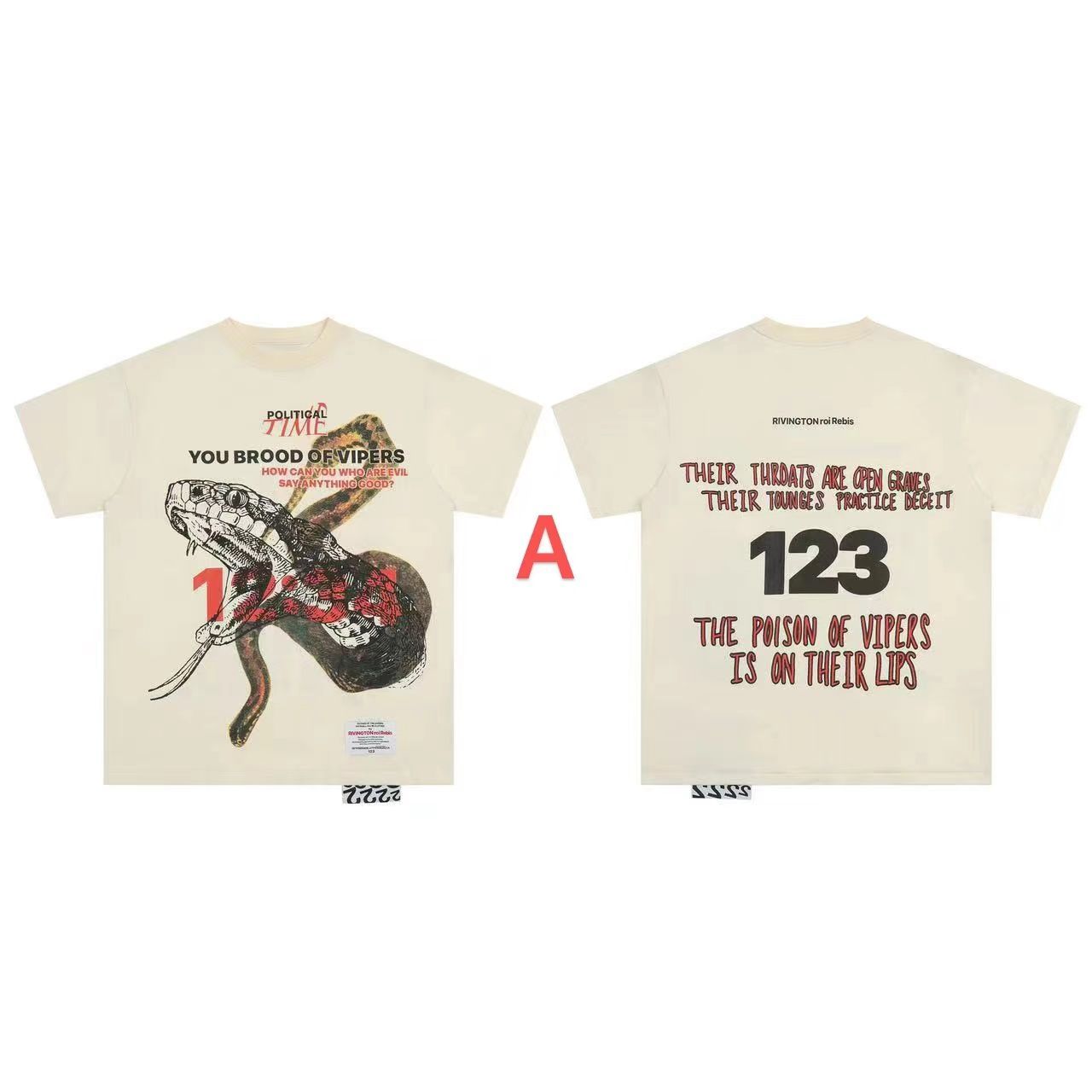 【RIVINGTON roi Rebis】半袖 Tシャツ  RRR123