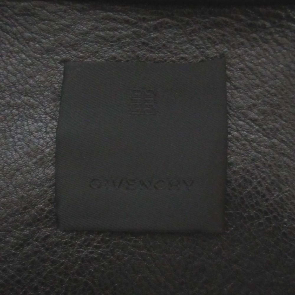 美品 21AW GIVENCHY ジバンシィ ジバンシー レザー切り替え ジップ
