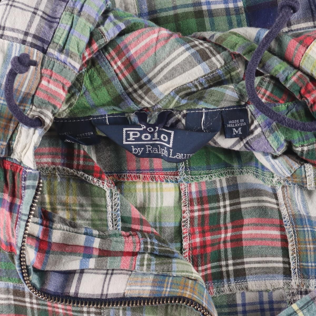 古着 90年代 ラルフローレン Ralph Lauren パッチワーク チェック柄 