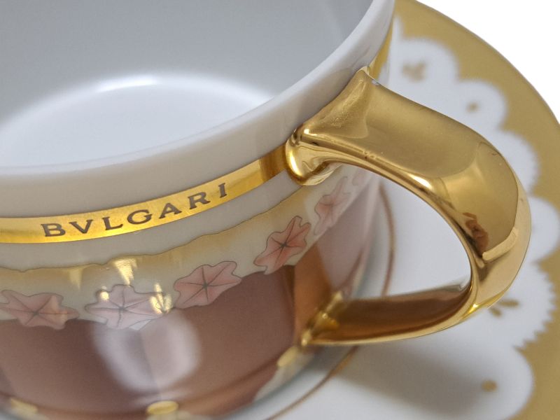 BVLGARI ブルガリ カップ＆ソーサー 箱入り ティーカップ ローゼン
