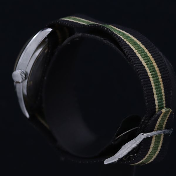 レトロ キャラクターウォッチ 手巻き ポパイ オリーブ ラウンド 白文字