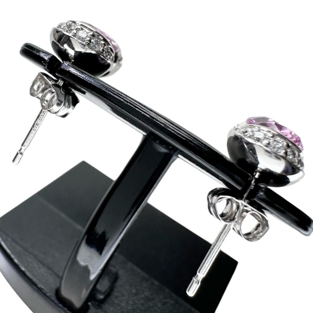 【＊片方のみ＊】K18WG サファイヤ0.63ct　ピアス 片方のみ＊】K18WG サファイヤ0.63ct ピアスの通販 by メミコ