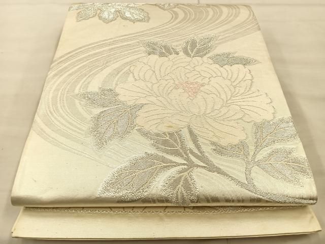 平和屋着物○豪華振袖 草花文 暈し染め 銀通し地 正絹 逸品