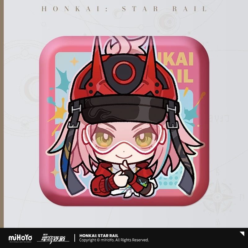 崩壊：スターレイル・公式 スクエア 缶バッジ（パム展覧会）雲離 椒丘 