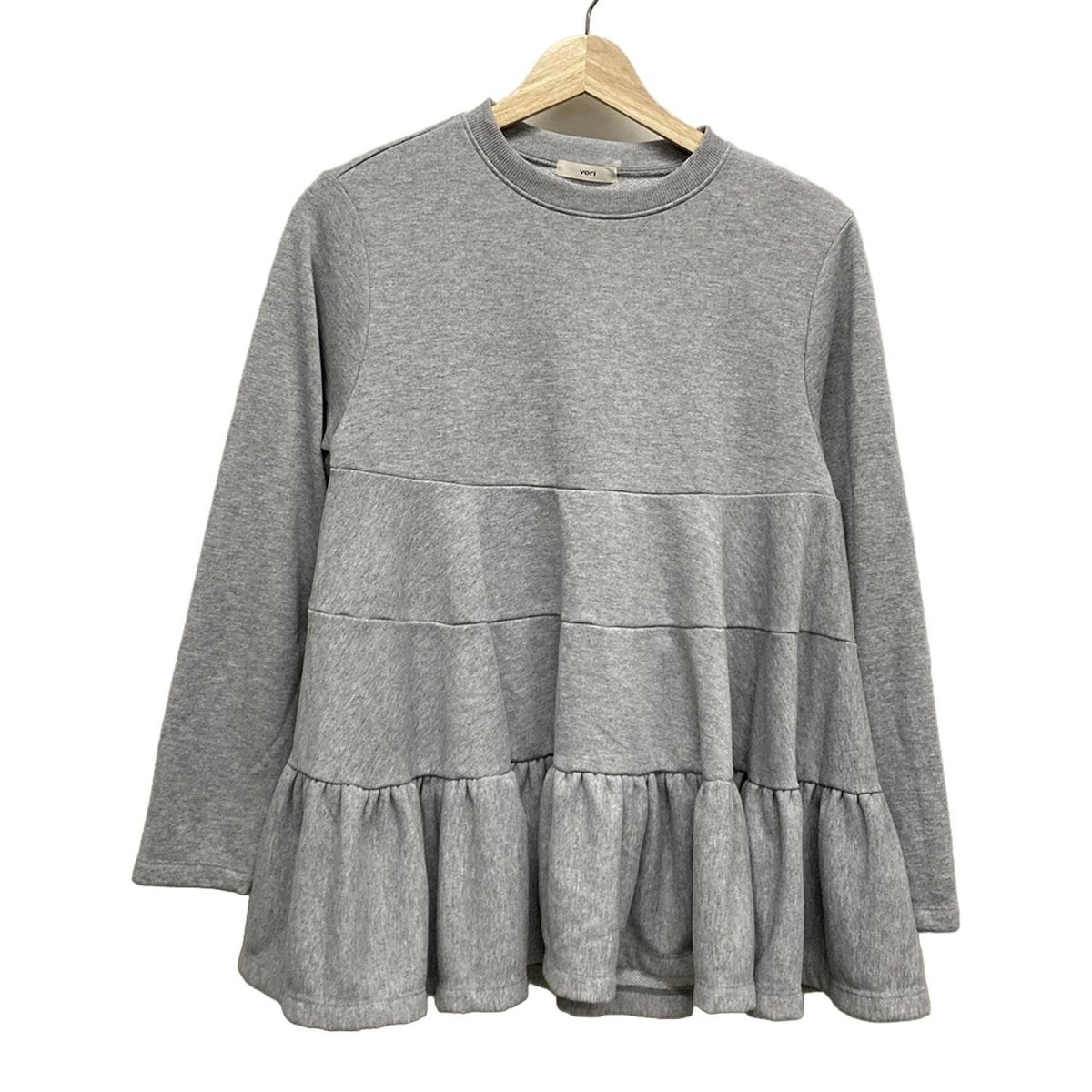 【yori】ヨリ　シャーベットフリルカットソー　新品未使用タグ付き yori】ヨリ シャーベットフリルカットソー 新品未使用タグ付き