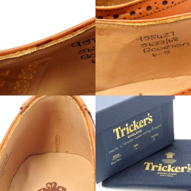 未使用 Tricker's トリッカーズ UK6 ダービーブローグ 5633/68 BOURTON