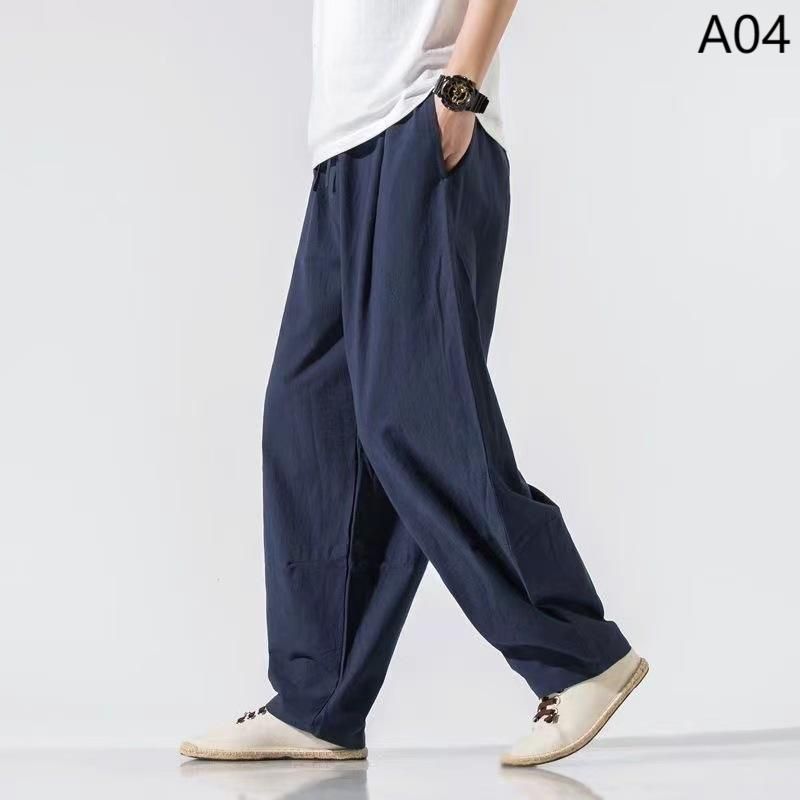 ネイビー サルエルパンツ ウエストゴム ジェネレス GENELESS サルエルパンツ メンズ 春夏 ゆったり