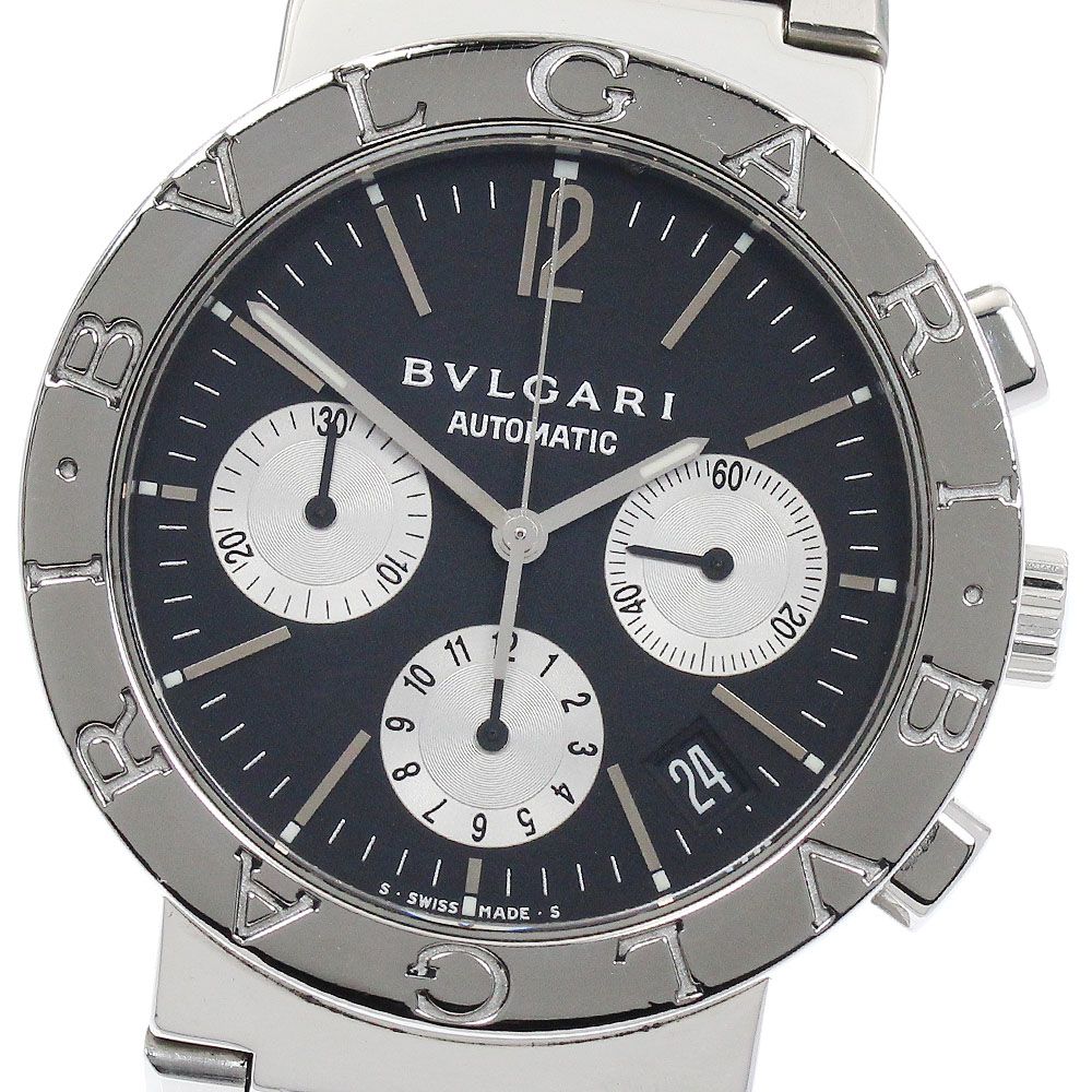 ブルガリ BVLGARI BB38SSCH ブルガリブルガリ クロノグラフ 自動巻き メンズ_875229