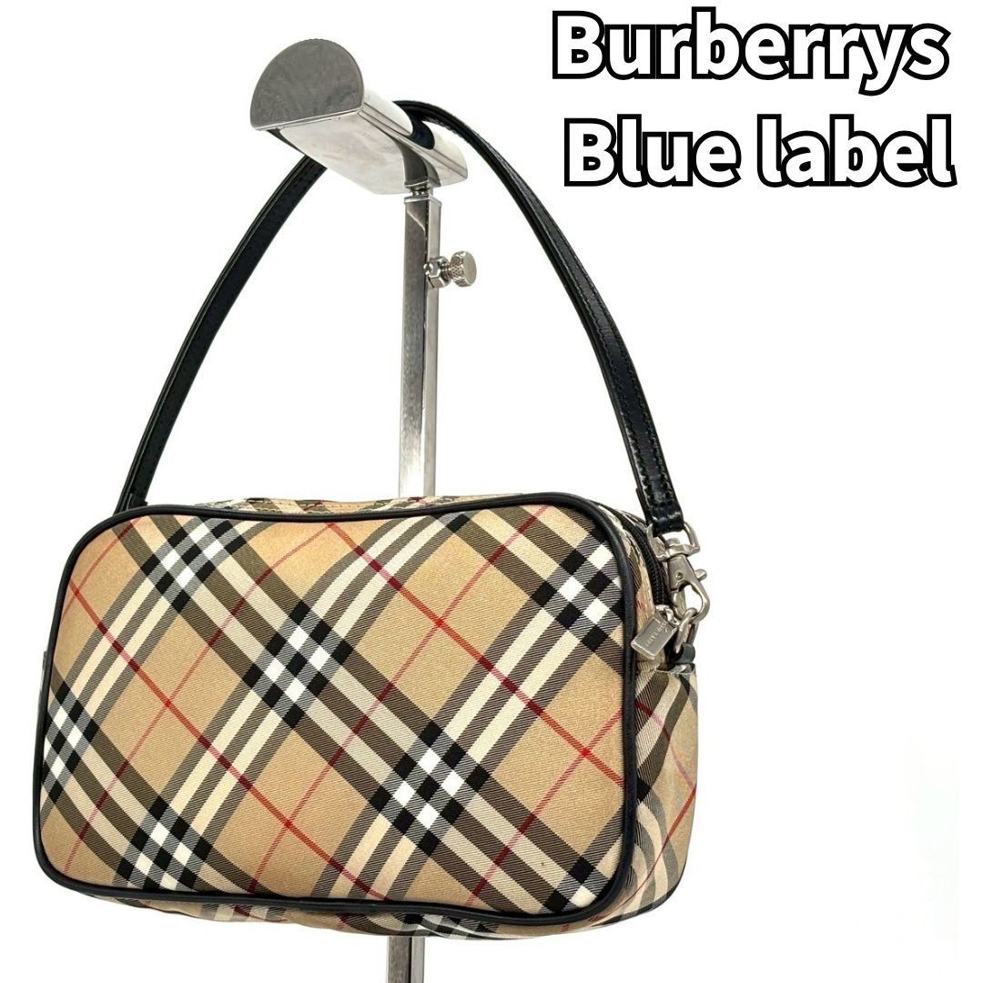 人気】 バーバリー アクセサリーポーチ ノバチェック ナイロン