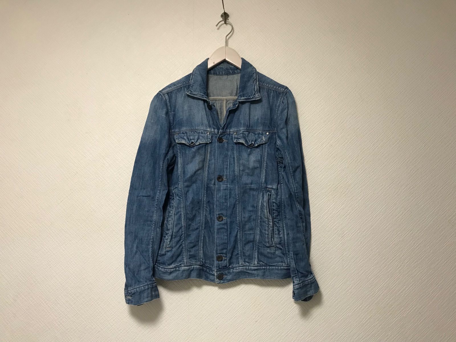 ADRER ラインスリーブトラックジップパーカー ジャケット XS (デニム