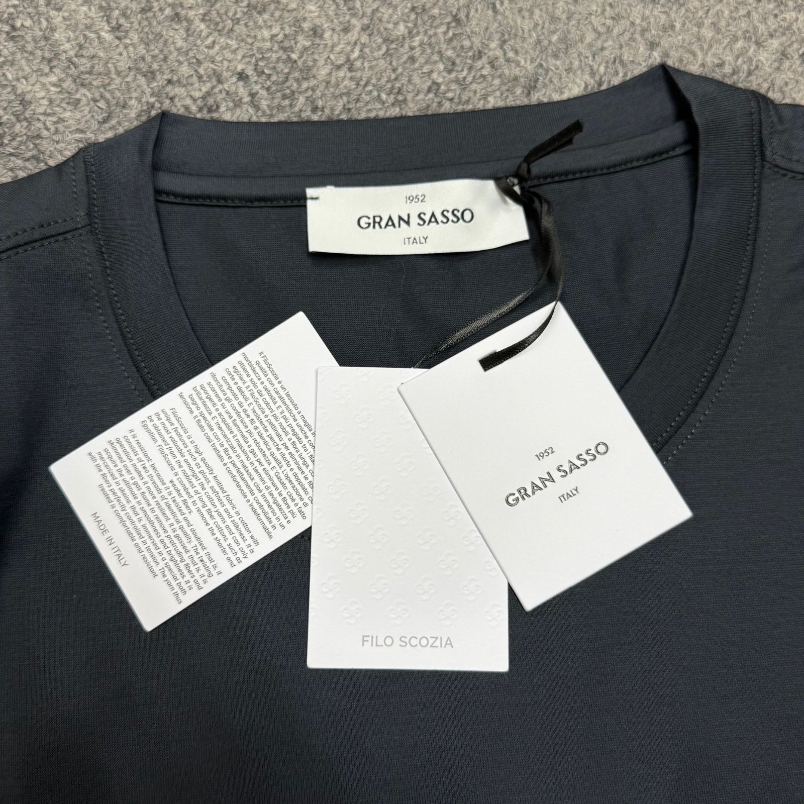 参考上代25300円 未使用品 GRAN SASSO 25SS マーセライズ コットン 
