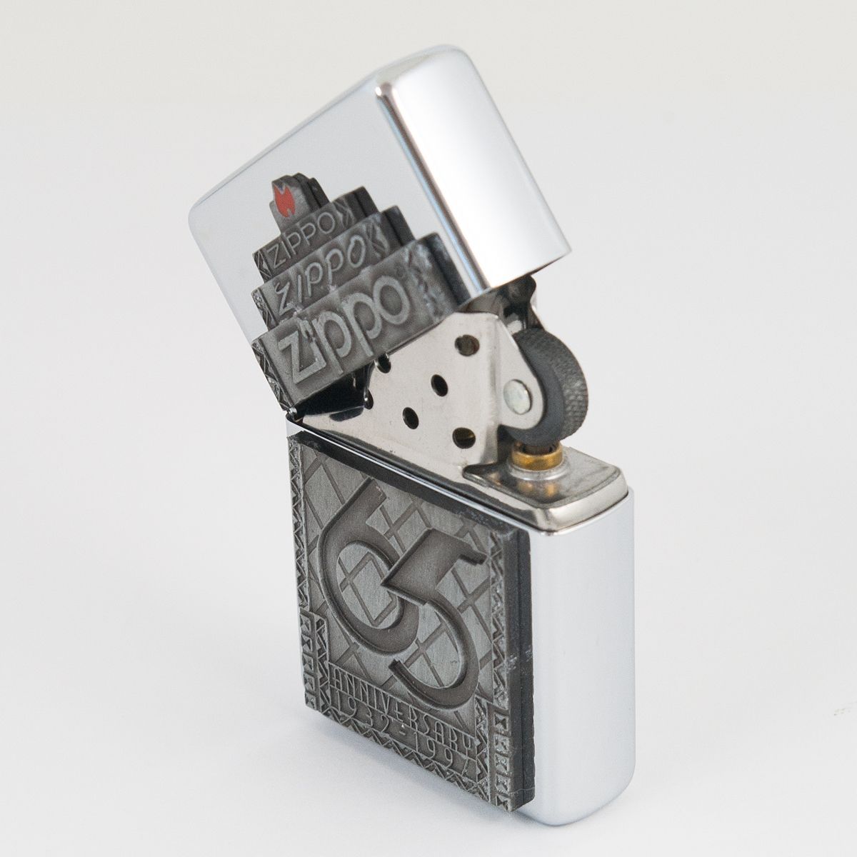 ZIPPO 65周年 1997年限定版 コレクターズアイテム メタル貼り付け