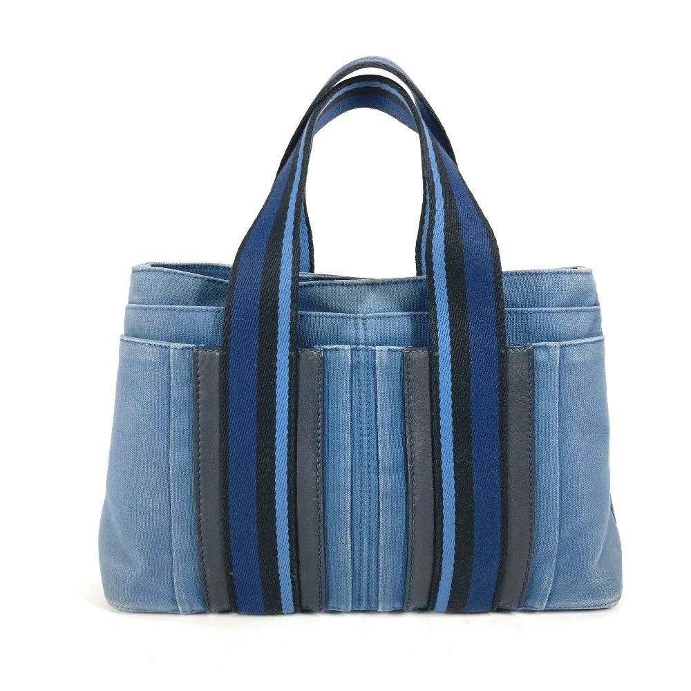 エルメス トロカホリゾンタル PM ハンドバッグ トートバッグ キャンバス 本物・送料無料・良品】HERMES・エルメス・トートバッグ(トロカ