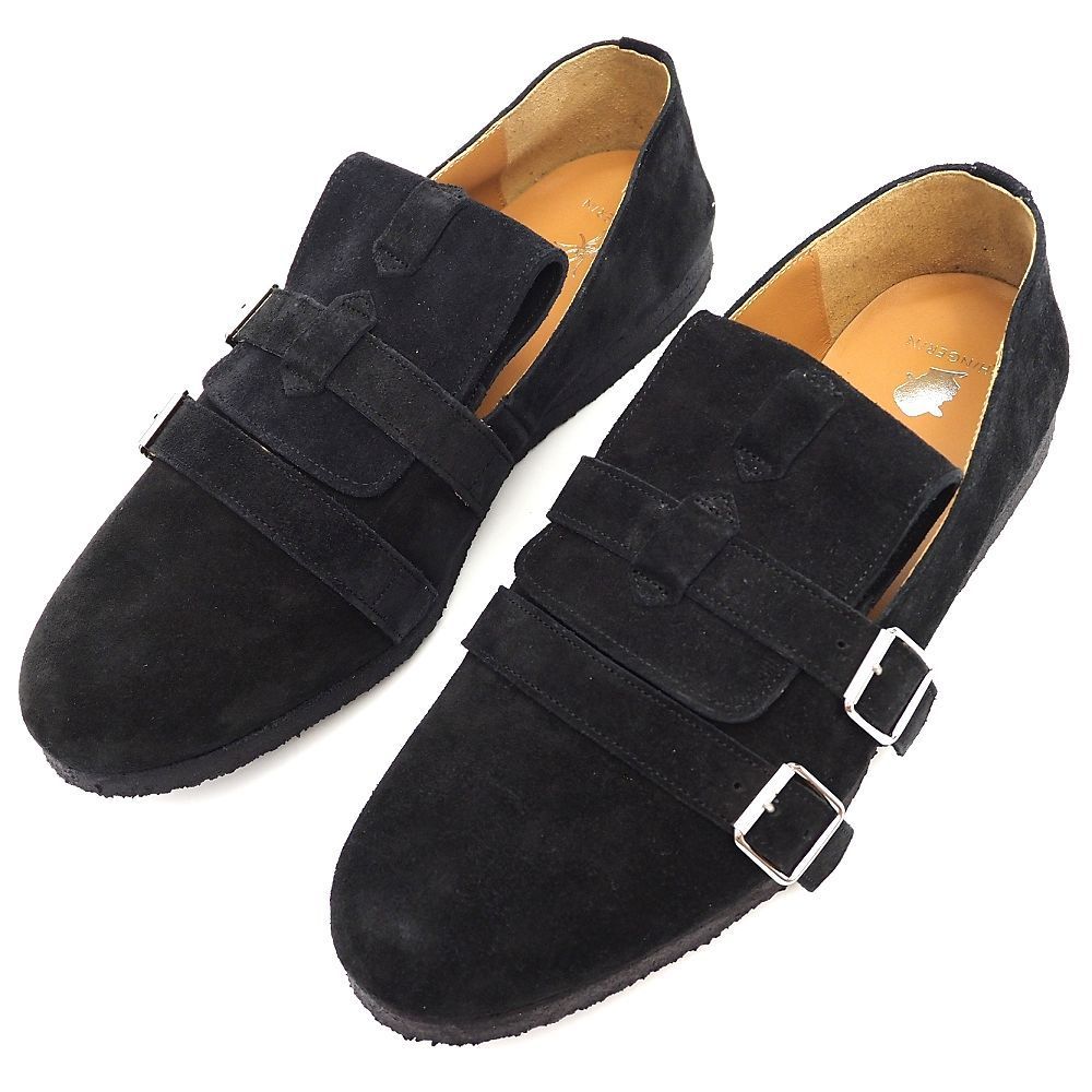 ♥品 Tomo-co. × PHINGERIN BONTAGE SLIP ON スエードレザー シューズ サイズ 27cm ブラック TM-PHIN-0003 スリッポン トモアンドコー フィンガリン メンズ 5L|H0630S|KUG02|