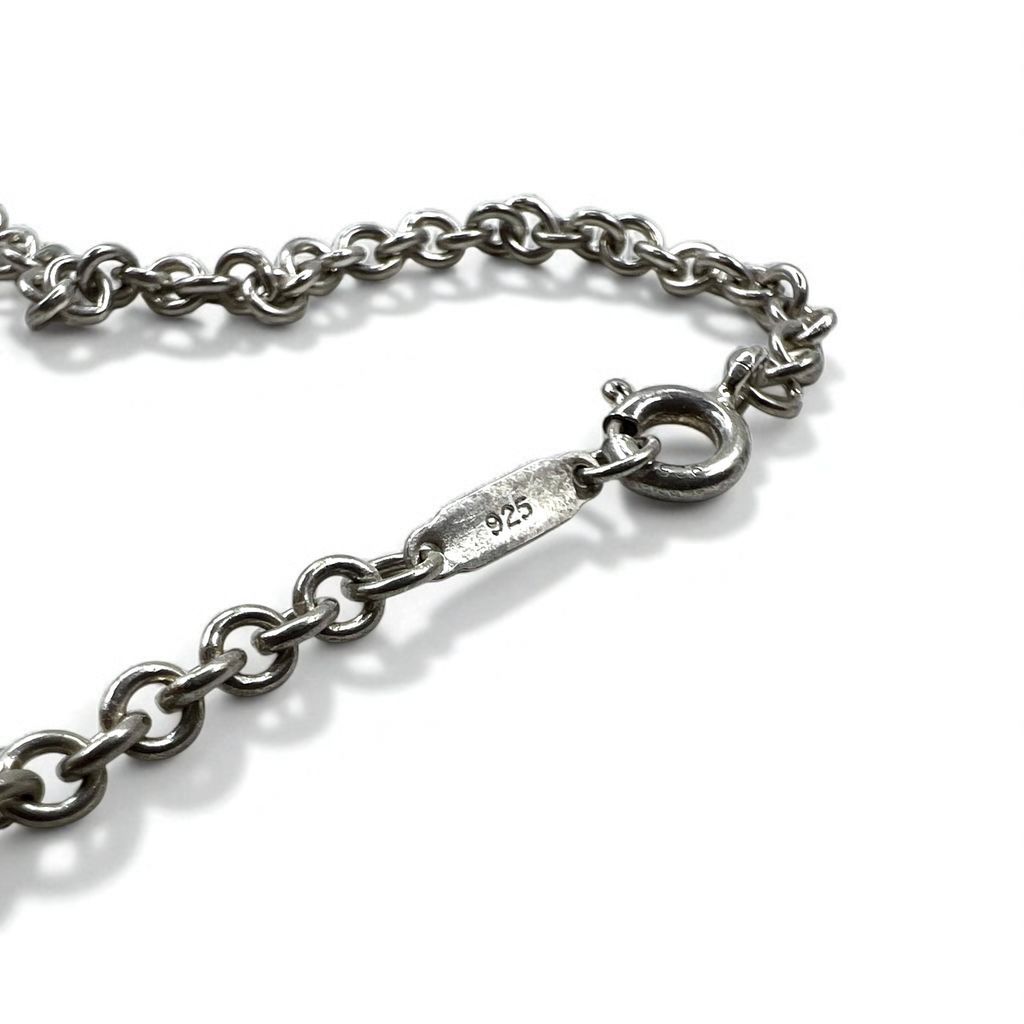 Tiffany & Co 925シルバー キーチェーン/ペンダント【ランク:A】 TIFFANY & CO. トレフォイル クローバー キー ネックレス SILVER