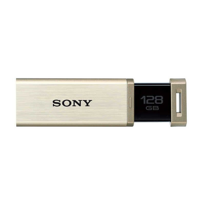 未開梱 ソニー SONY ＵＳＢメモリー ポケットビット １２８ＧＢ ＵＳＢ３．０ ノック式 USM128GQX N ゴｰルド