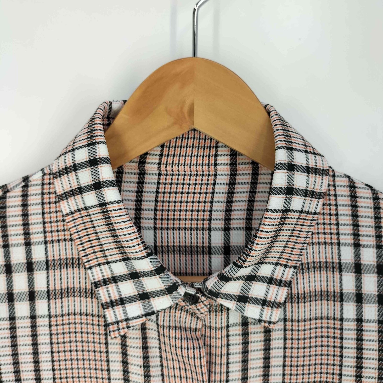 ANAYI チェック ハンカチーフヘム ワンピース ANAYI チェックハンカチーフヘムシャツワンピース