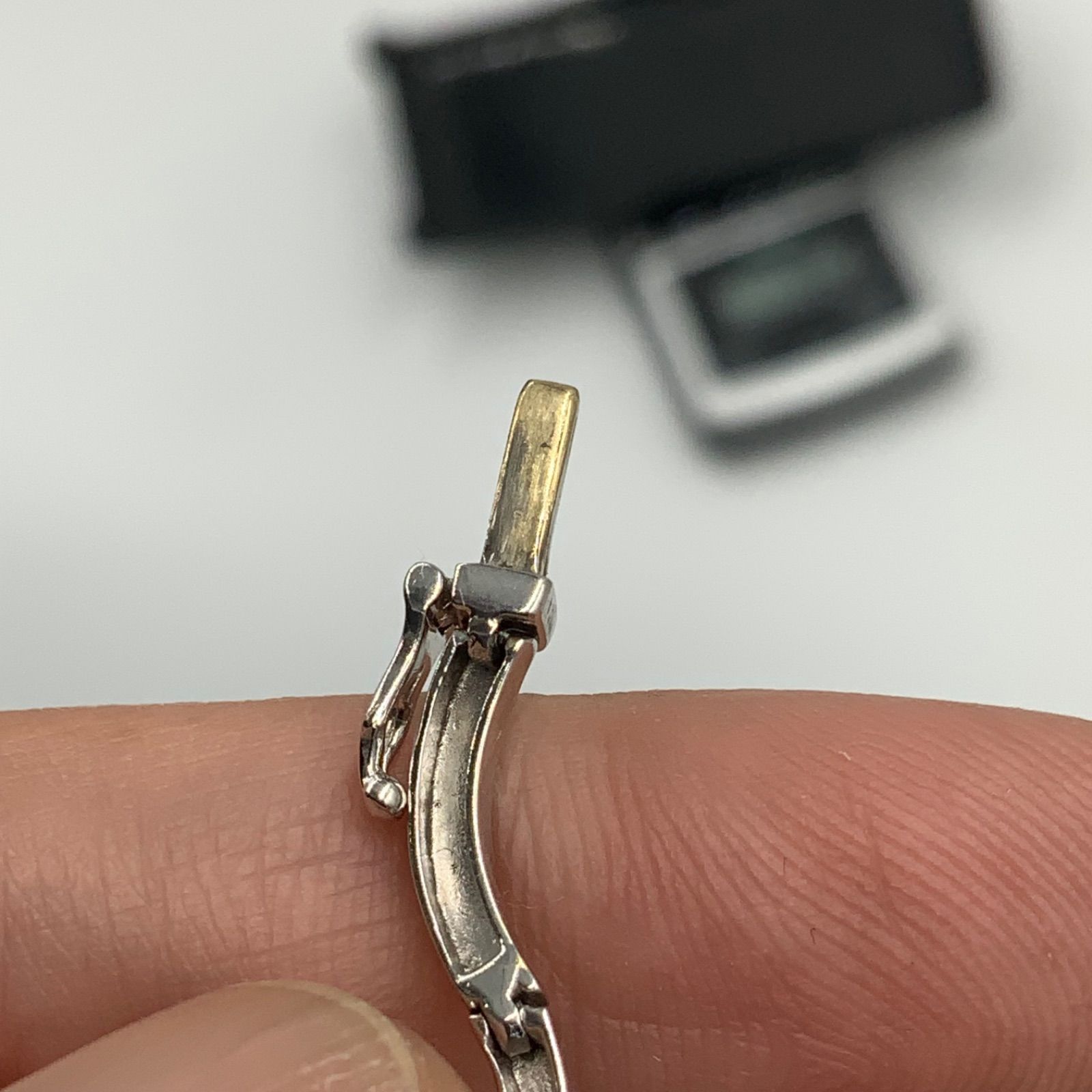 K18WG ホワイトゴールド 8.4g 約17cm ダイヤ ブレスレット 0.78ct 