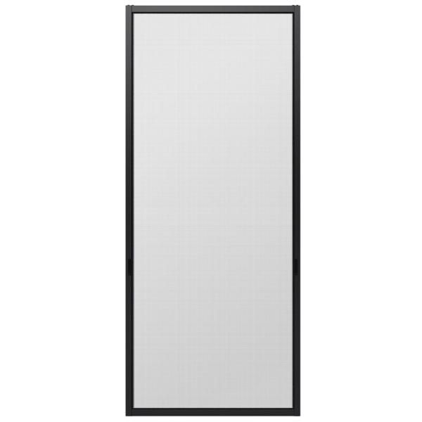 リフォーム網戸 引違い網戸 標準 2枚建用 特注 WS：229～400mm × HS：1,341～1,390mm LIXIL 色:ホワイト(W) 網:きれいネット(ブラック) 室外引手:引手あり(説明欄) 戸車:厚レール4mm 防虫モヘア:3mm