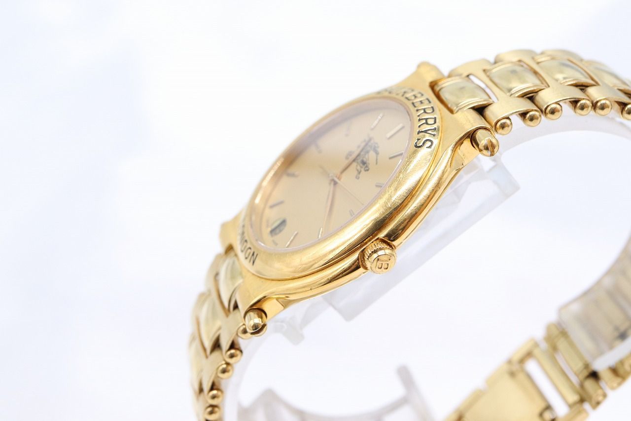 W176-91】動作品 電池交換済 バーバリーズ SWISS デイト 腕時計 楽天