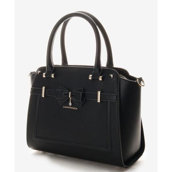 サマンサベガ トートバック アクセントリボントートバック レディース ブラック