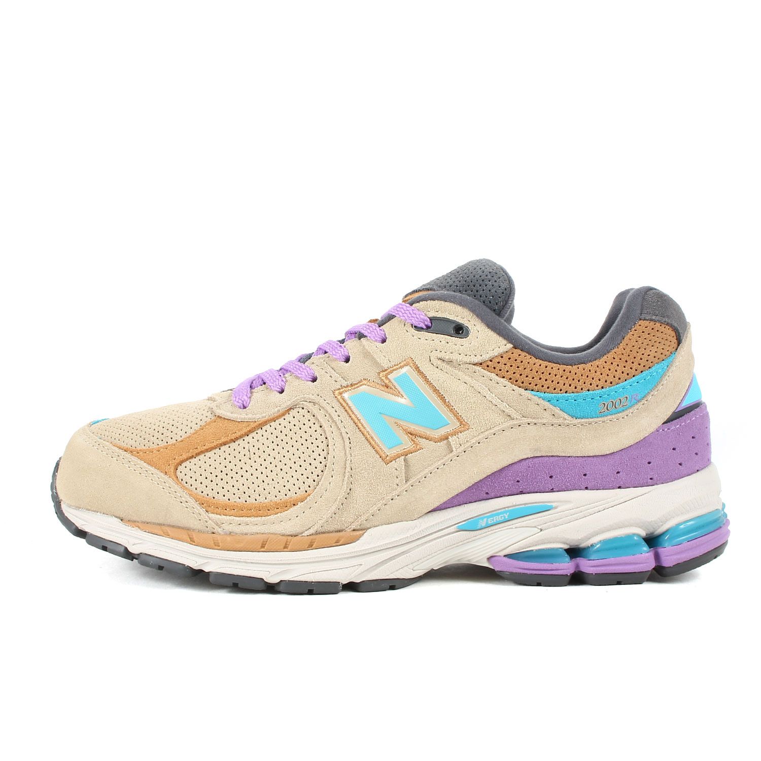 美品 NEW BALANCE ニューバランス サイズ:25.0cm 22SS M2002 RWA ベージュ パープル US7 D ローカット スニーカー シューズ 靴【メンズ】
