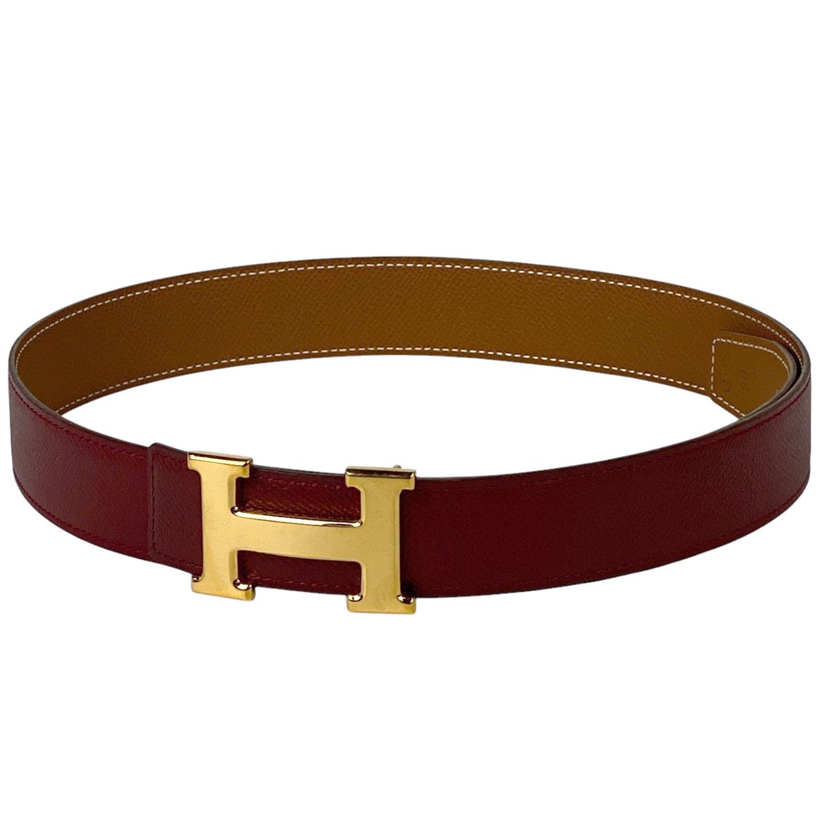 redby 美品✨ エルメス コンスタンス用リバーシブルベルト クシュベル エルメス HERMES コンスタンス リバーシブル Hベルト 〇Z刻印