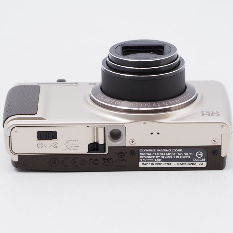 OLYMPUS オリンパス デジタルカメラ SH-21 ゴールド 1600万画素 CMOS 光学12.5倍ズーム 広角24mm タッチパネル  フルHD動画 SH-21 GLD カメラ本舗｜Camera honpo メルカリ