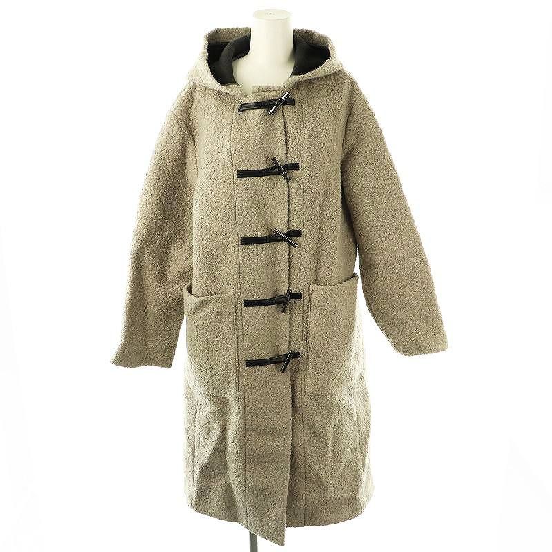 セオリー Theory DAWSON FAUX DUFFLE COAT ボアダッフルコート ブークレ P グレー |MI OS
