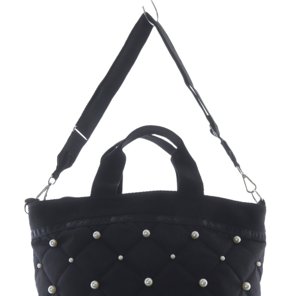 レスポートサック♡キルティングパール付き2ウェイトートバッグ