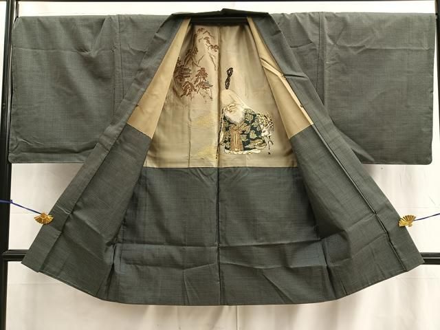 島大島紬 紳士か着物 色男 ますいわ屋お誂え 正絹AK-5563