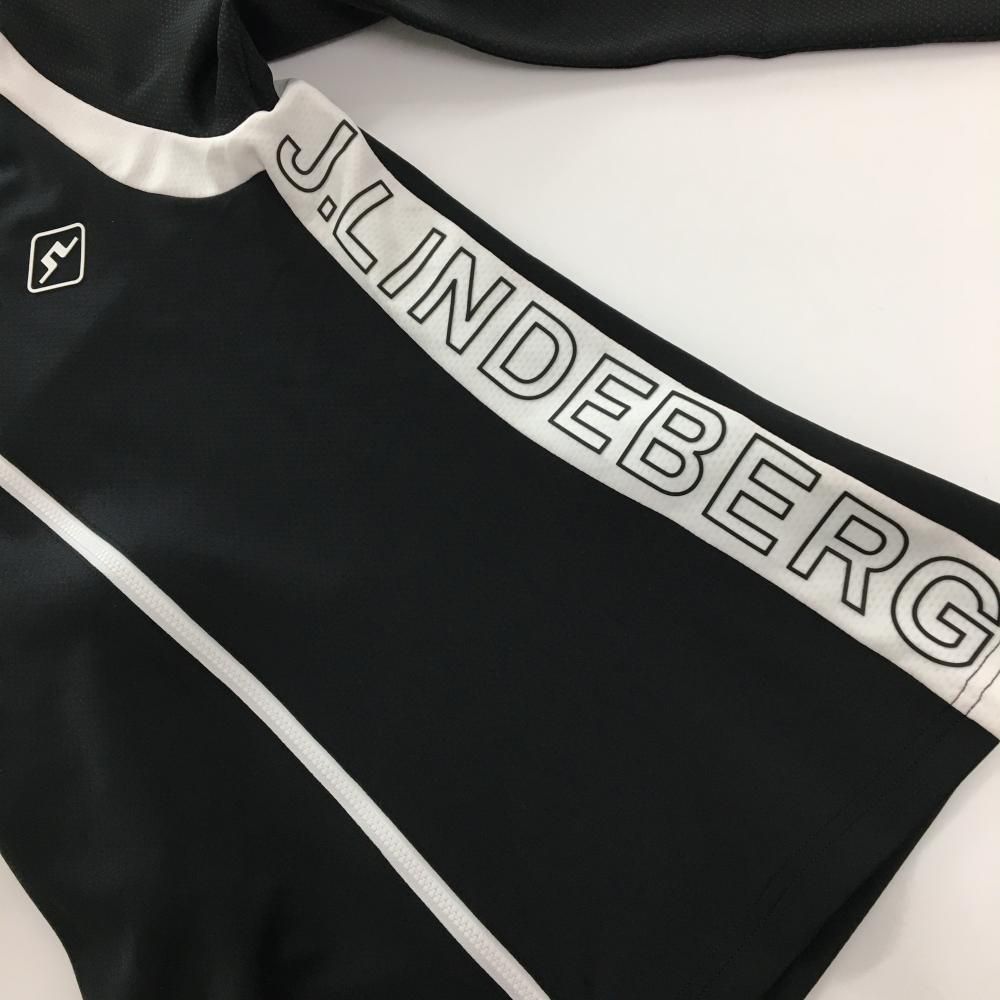 新品】ジェイリンドバーグ ジャケット 黒×白 サイドロゴ ストレッチ