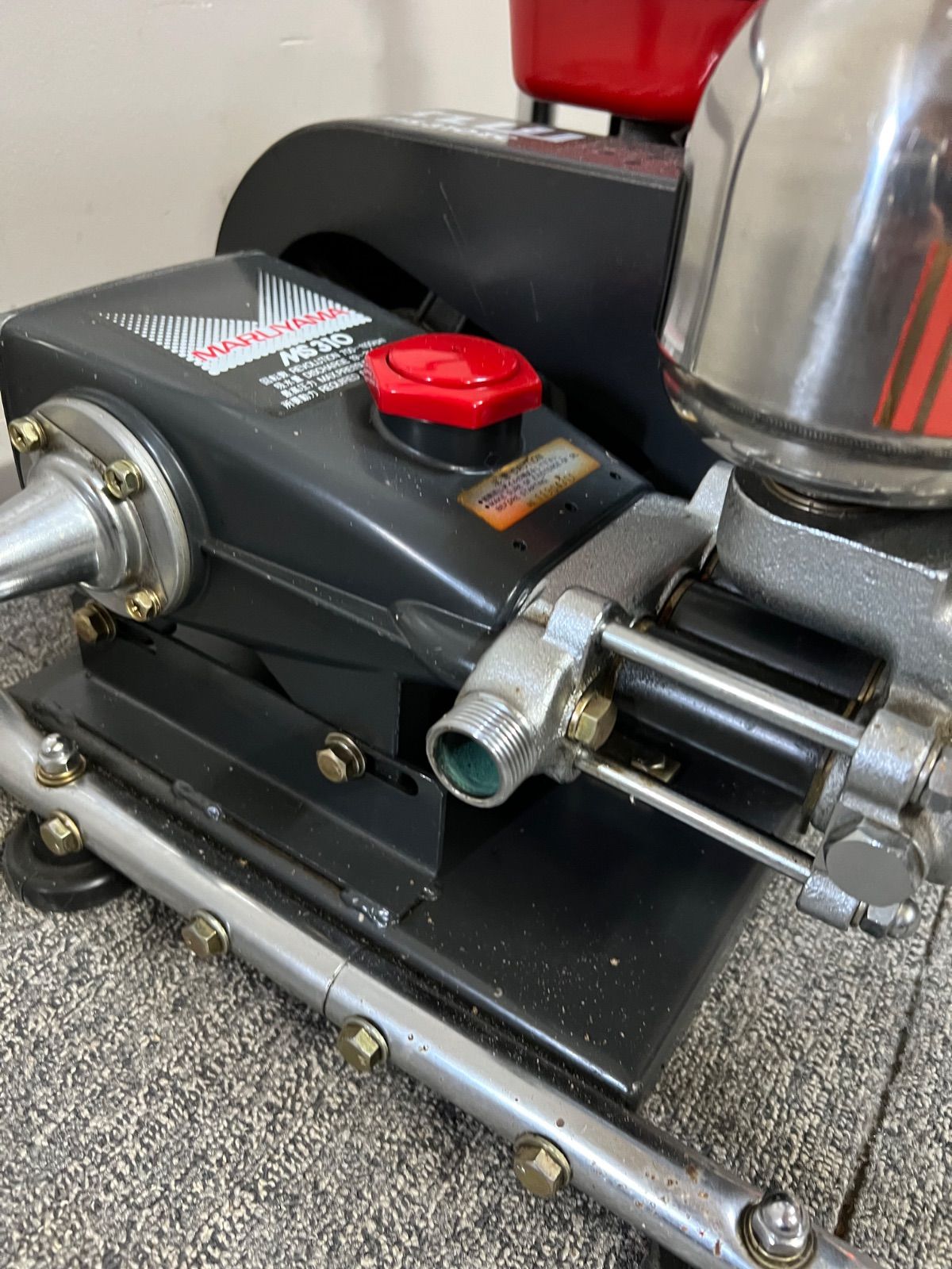 丸山製作所　動噴　MS310 中古 丸山製作所 エンジン動墳 MS310 手押し式セット GM131L 4