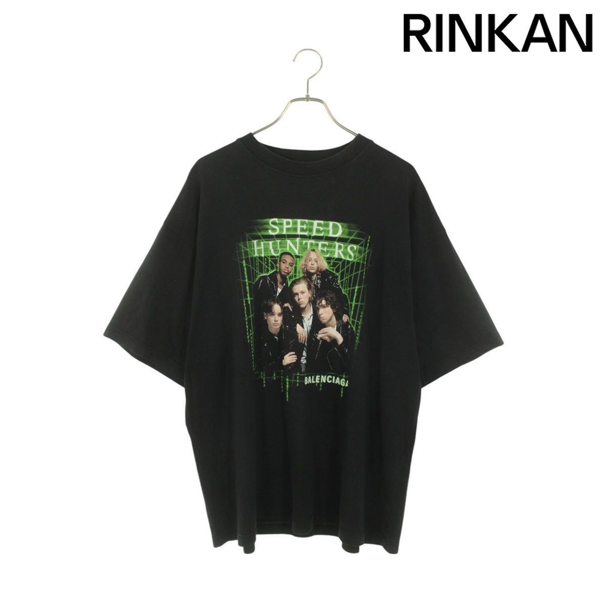 バレンシアガ 19SS 556089 TCV38 スピードハンターズプリントTシャツ  