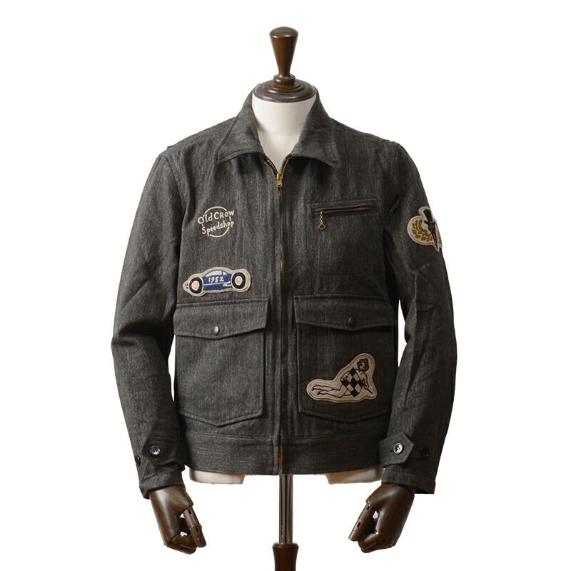 【定価22万 状態◎】グラッドハンド オールドクロウ A-2 ホースハイド 定価22万 状態◎】グラッドハンド オールドクロウ A-2 ホースハイド