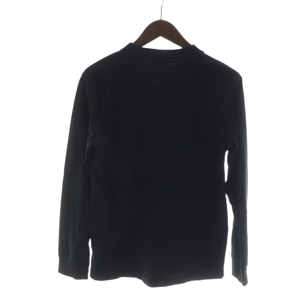 バーバリー ロンドン LONDON Tシャツ カットソー 長袖 12 Y 140-150 cm 黒 ブラック ロゴプリント MQ GY 18