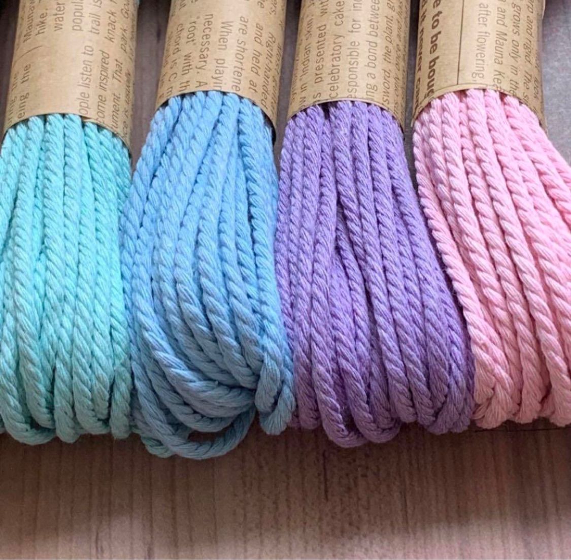 マクラメ糸オーダーページ マクラメ糸ꕤコットンロープꕤオーダーページꕤ各10m✕24color