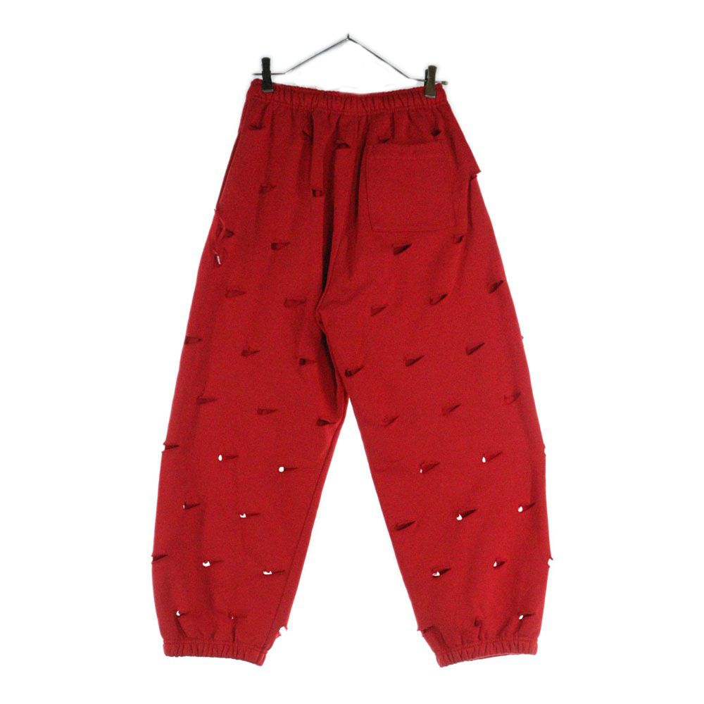 NIKE ナイキ ×JACQUEMUS Ngr He Pants ジャックスダメージ加工スウェットパンツ レッド FJ3269ー657