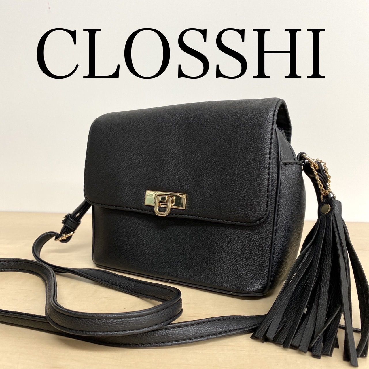 chausser ショセ　オールレザー　ショルダーバッグ Chausser(ショセ)ショルダーバッグBlack | Lin total fashion