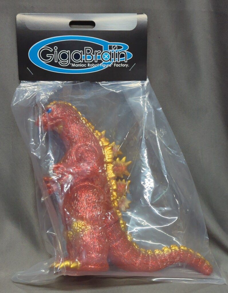 ギガブレイン モスゴジ クリア レッド ラメ giga brain ソフビ ギガ