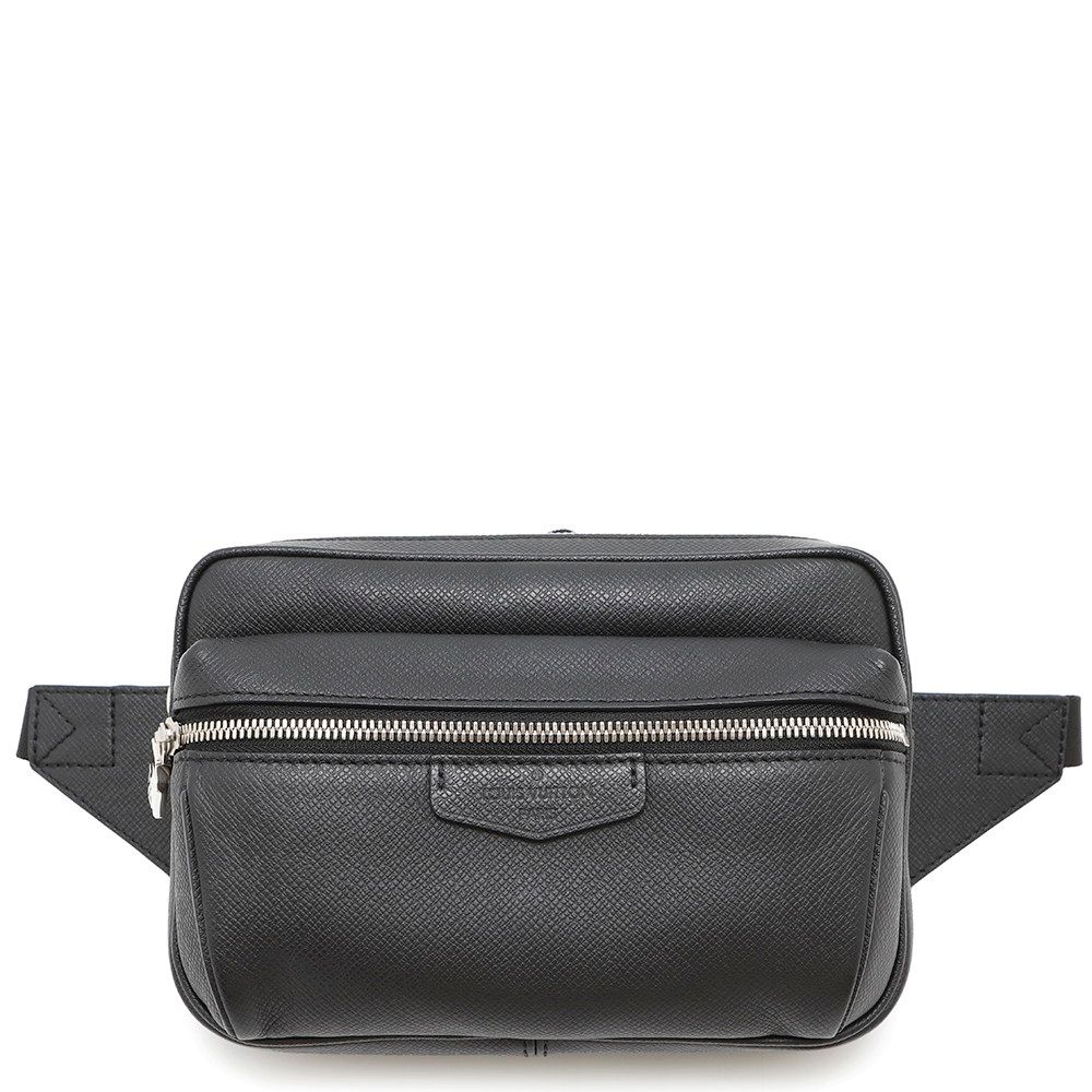 ルイヴィトン ボディバッグ タイガ バムバッグ アウトドア M33438 LOUIS VUITTON ブラック 黒