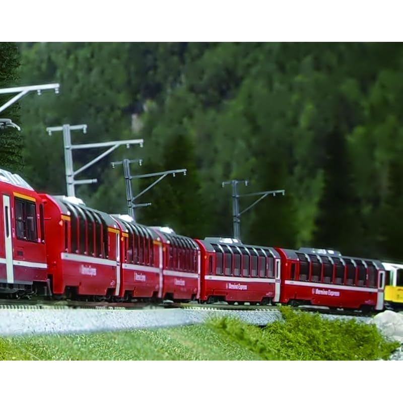 KATO Nゲージ レーティッシュ鉄道 ベルニナ急行 新ロゴ 増結セット 4両 10-1656 鉄道模型 客車