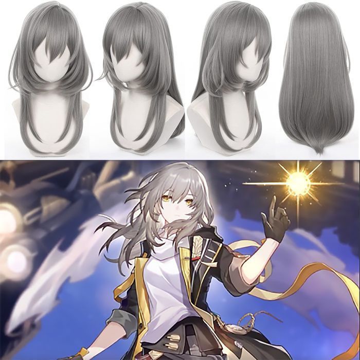 崩壊:スターレイル　星　主人公　コスプレ　ウィッグ 崩壊：スターレイル 女主人公-開拓者 星-Stelle コスプレ