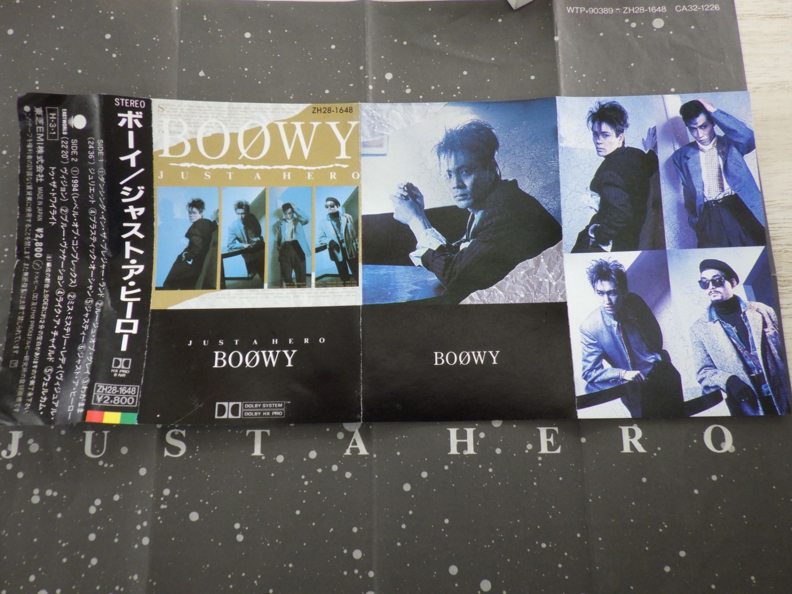 カセットテープ BOOWY ボーイ JUST A HERO わがままジュリエット