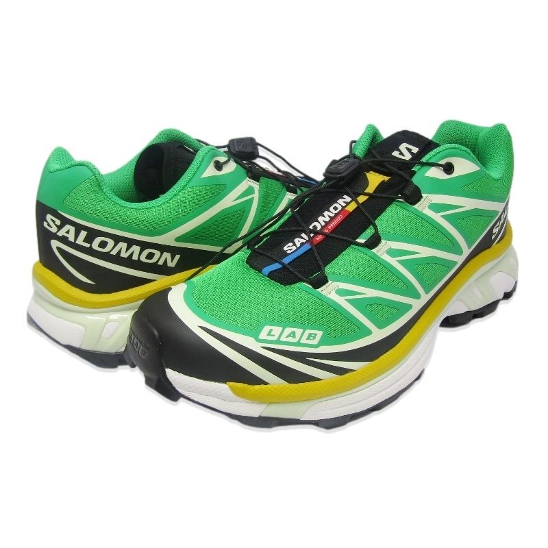 SALOMON サロモン 26.5 cm XT-6 スポーツ スタイル シューズ ローカット Bright Green Black Sulphur